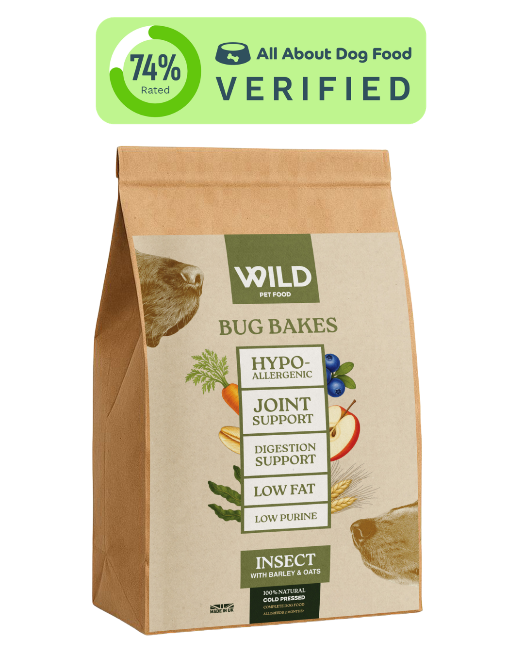Bug Bakes Insect with Barley & Oats (2.5kg)