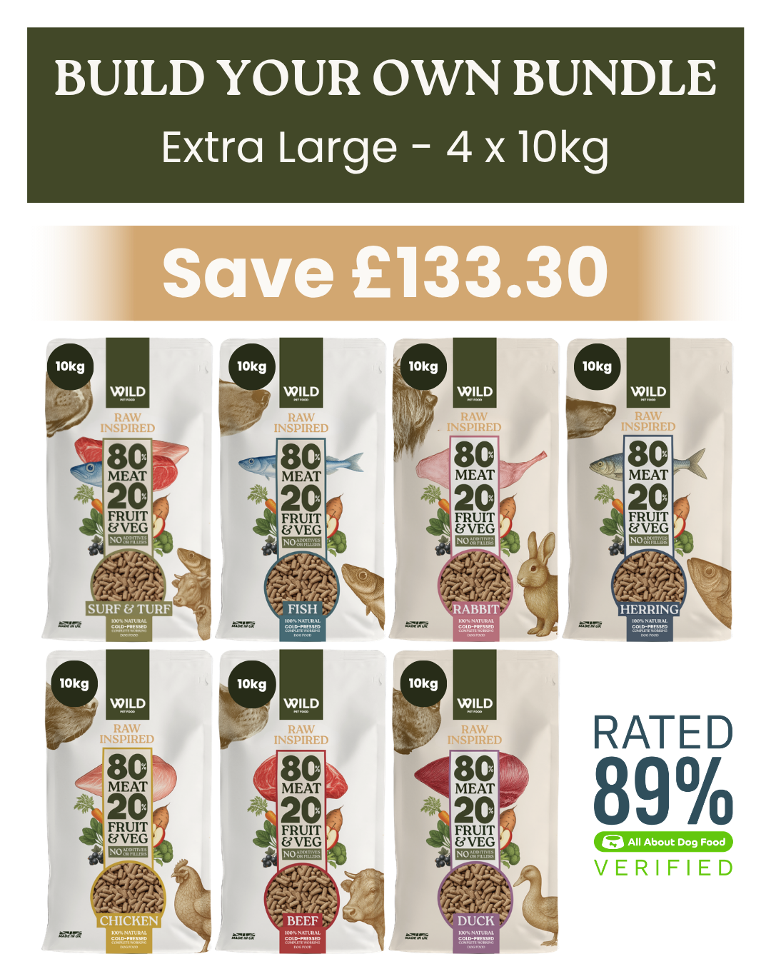 Build Your Own Bundle (Extra Large - 4 x 10kg)