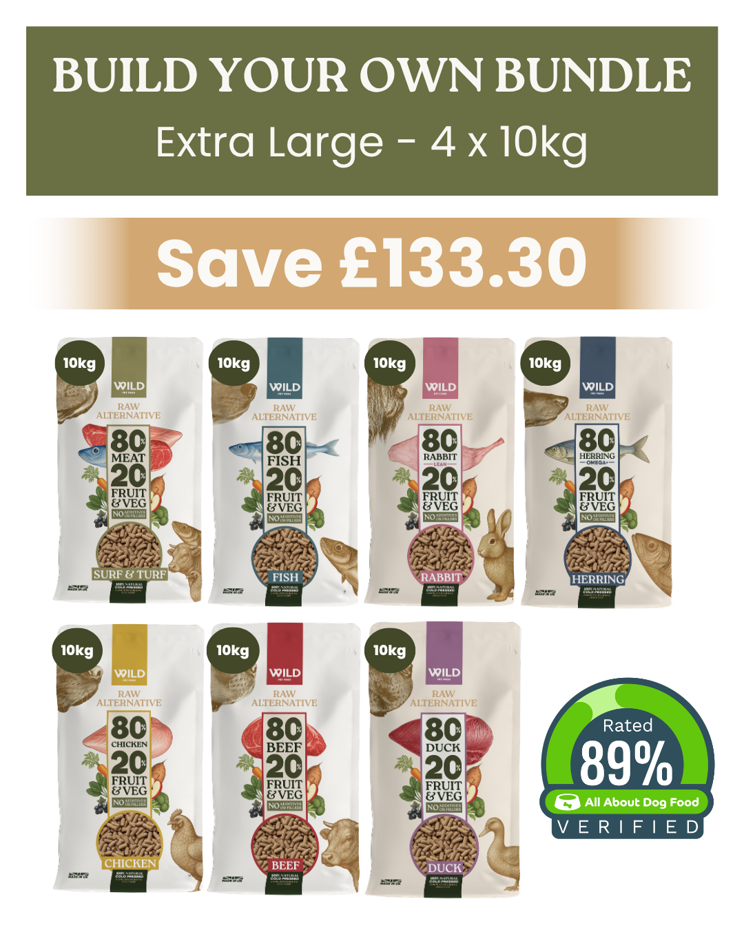 Build Your Own Bundle (Extra Large - 4 x 10kg)