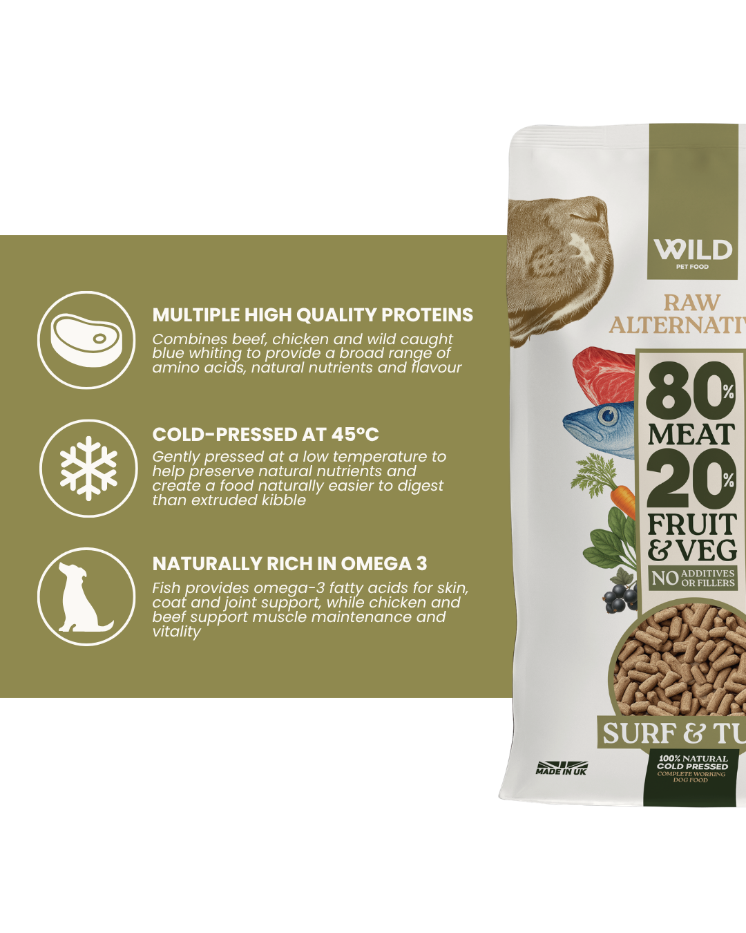 TRADE Surf and Turf 80:20 Cold-Pressed